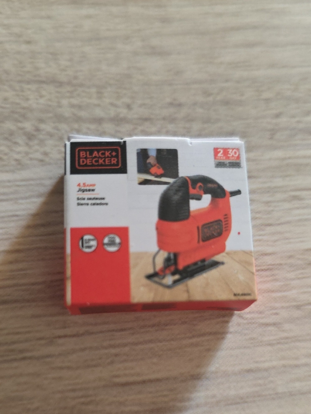 Minibrands Black & Decker Red and Black Jigsaw in Branded Packaging